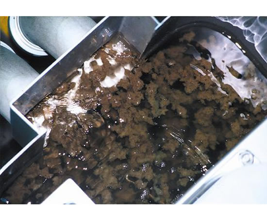 污泥浓缩脱水中污泥与絮凝剂混合