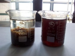脱色絮凝剂处理效果